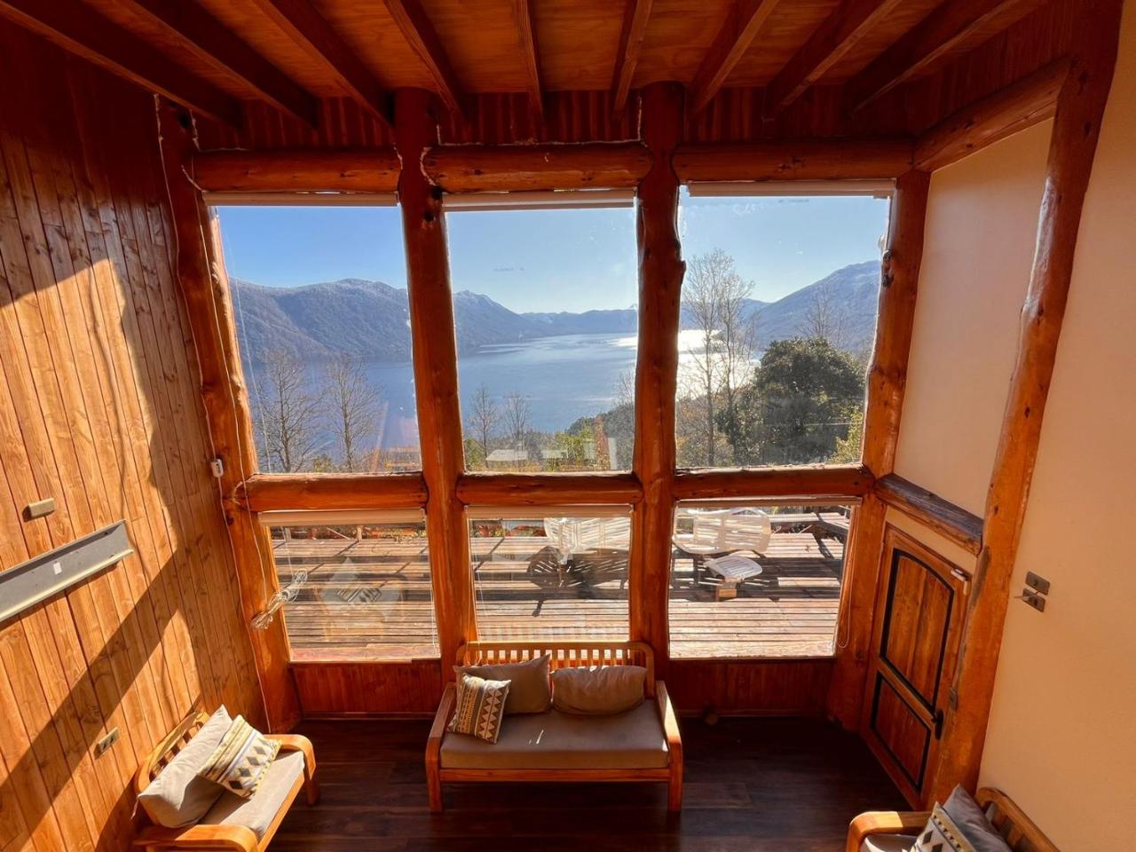 casa con vista al lago caburgua